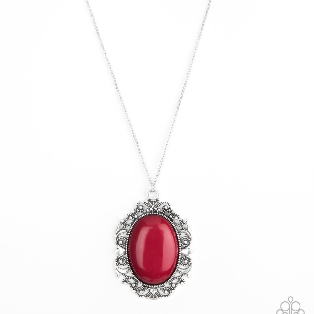 Vintage Vanity - Red Paparazzi Necklace
